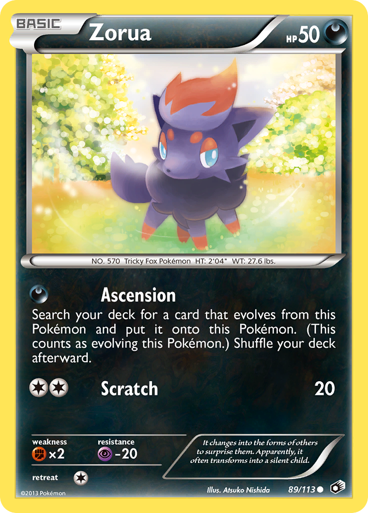 Zorua (89/113) [Black & White: Legendary Treasures] | Shuffle n Cut Hobbies & Games