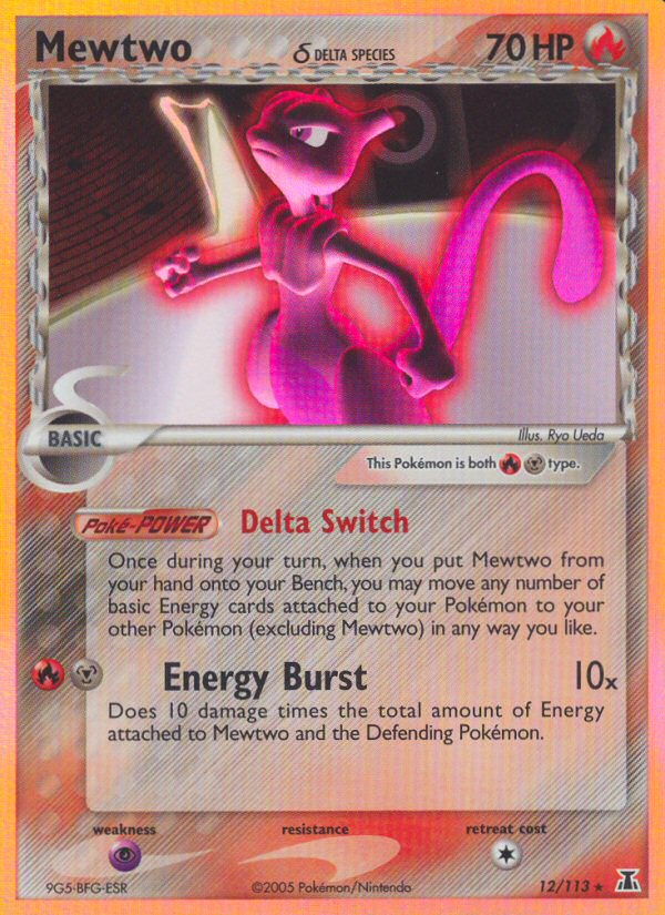 Mewtwo (12/113) (Delta Species) [EX: Delta Species] | Shuffle n Cut Hobbies & Games