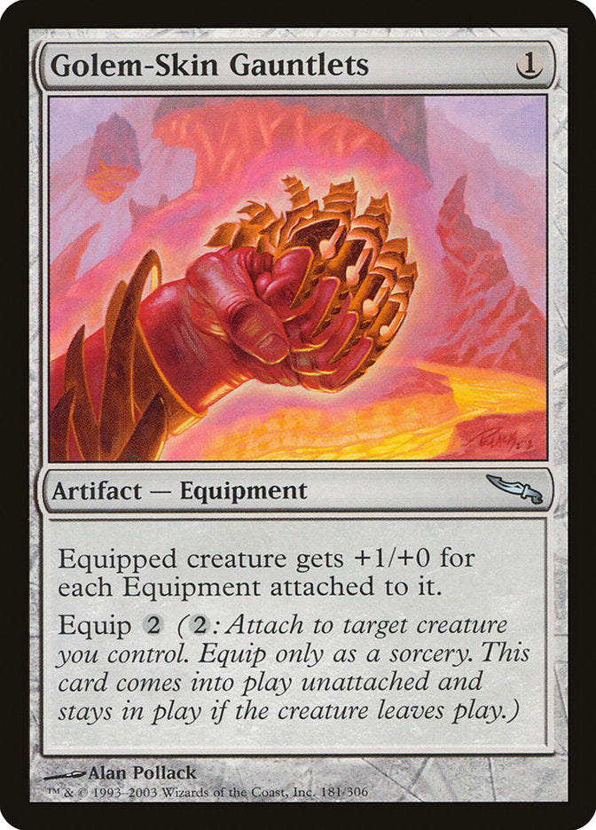 Golem-Skin Gauntlets [Mirrodin] | Shuffle n Cut Hobbies & Games