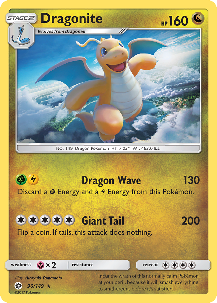 Dragonite (96/149) [Sun & Moon: Base Set] | Shuffle n Cut Hobbies & Games