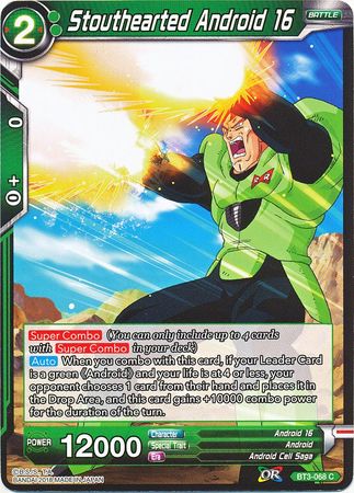 Stouthearted Android 16 [BT3-068] | Shuffle n Cut Hobbies & Games