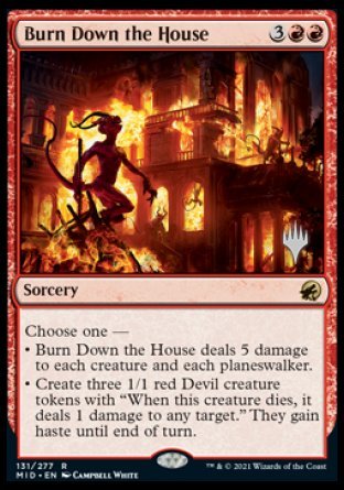 Burn Down the House (Promo Pack) [Innistrad: Midnight Hunt Promos] | Shuffle n Cut Hobbies & Games