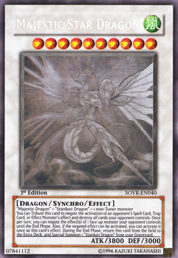 Majestic Star Dragon [SOVR-EN040] Ghost Rare | Shuffle n Cut Hobbies & Games