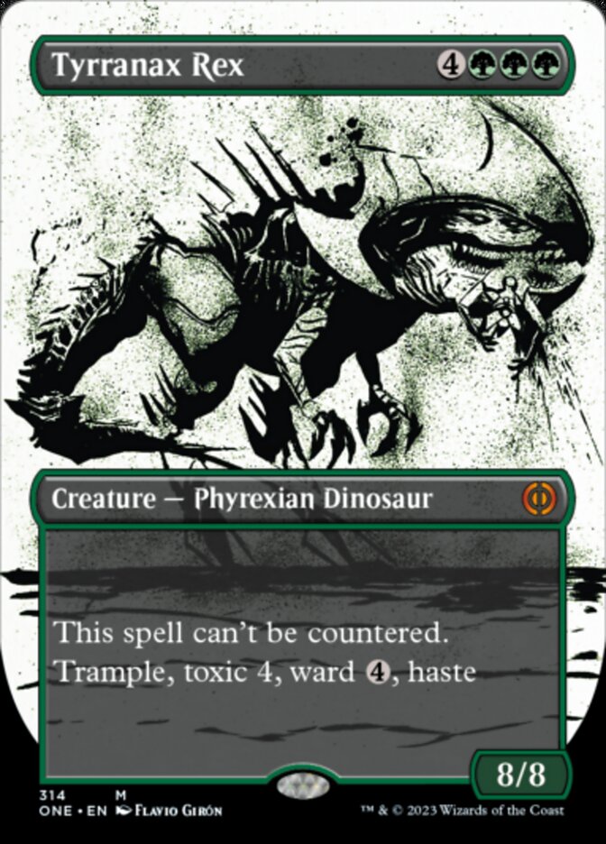 Tyrranax Rex (Borderless Ichor) [Phyrexia: All Will Be One] | Shuffle n Cut Hobbies & Games