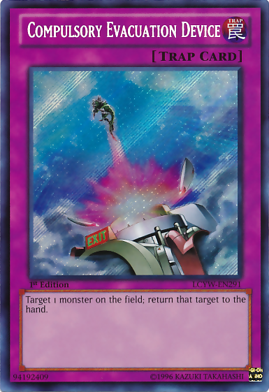 Compulsory Evacuation Device [LCYW-EN291] Secret Rare | Shuffle n Cut Hobbies & Games