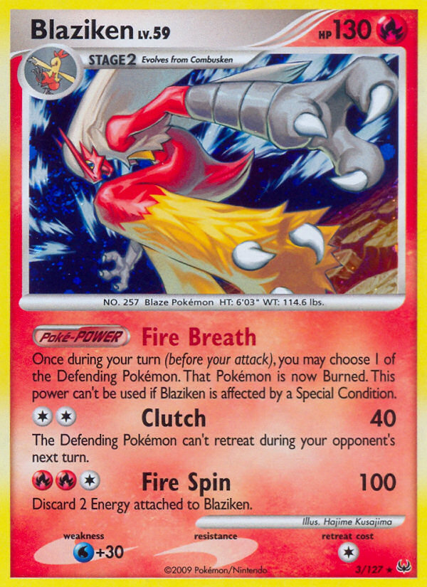 Blaziken (3/127) [Platinum: Base Set] | Shuffle n Cut Hobbies & Games