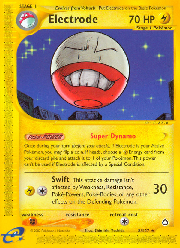 Electrode (8/147) [Aquapolis] | Shuffle n Cut Hobbies & Games