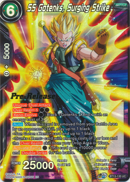 SS Gotenks, Surging Strike (BT13-133) [Supreme Rivalry Prerelease Promos] | Shuffle n Cut Hobbies & Games