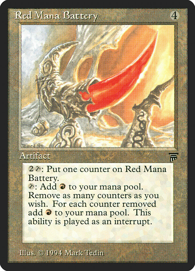 Red Mana Battery [Legends] | Shuffle n Cut Hobbies & Games