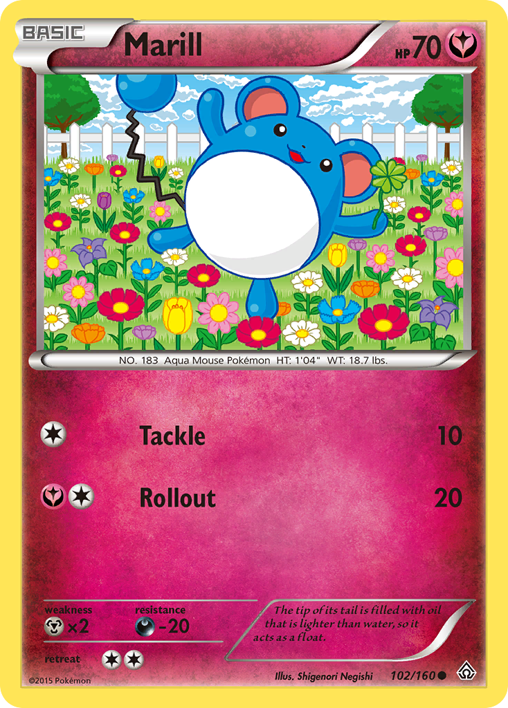 Marill (102/160) [XY: Primal Clash] | Shuffle n Cut Hobbies & Games