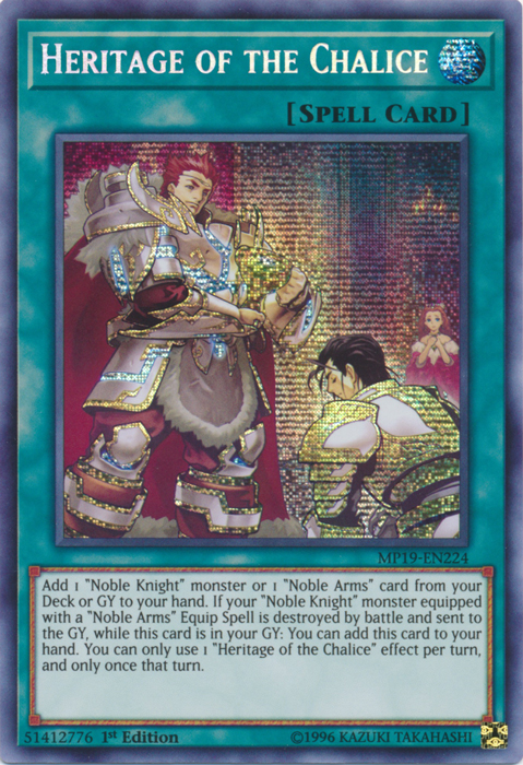 Heritage of the Chalice [MP19-EN224] Prismatic Secret Rare | Shuffle n Cut Hobbies & Games