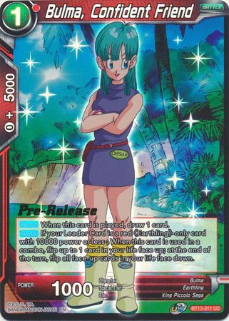 Bulma, Confident Friend (BT12-011) [Vicious Rejuvenation Prerelease Promos] | Shuffle n Cut Hobbies & Games