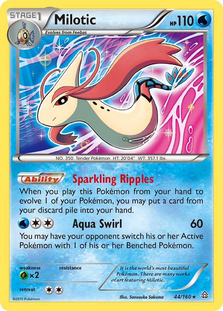 Milotic (44/160) (Theme Deck Exclusive) [XY: Primal Clash] | Shuffle n Cut Hobbies & Games