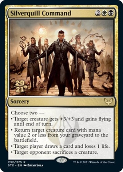 Silverquill Command [Strixhaven: School of Mages Prerelease Promos] | Shuffle n Cut Hobbies & Games