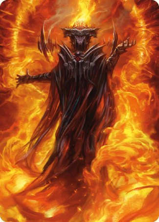 Sauron, the Dark Lord Art Card [The Lord of the Rings: Tales of Middle-earth Art Series] | Shuffle n Cut Hobbies & Games