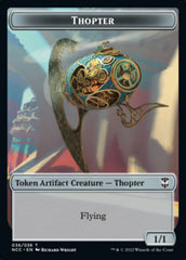 Thopter // Treasure (013) Double-Sided Token [Streets of New Capenna Commander Tokens] | Shuffle n Cut Hobbies & Games