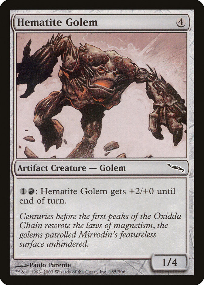 Hematite Golem [Mirrodin] | Shuffle n Cut Hobbies & Games