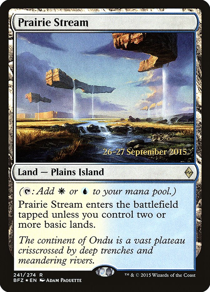 Prairie Stream [Battle for Zendikar Prerelease Promos] | Shuffle n Cut Hobbies & Games