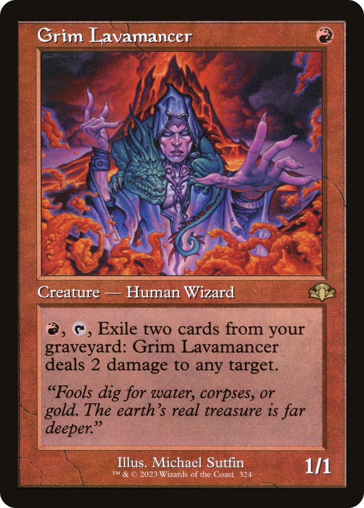 Grim Lavamancer (Retro) [Dominaria Remastered] | Shuffle n Cut Hobbies & Games