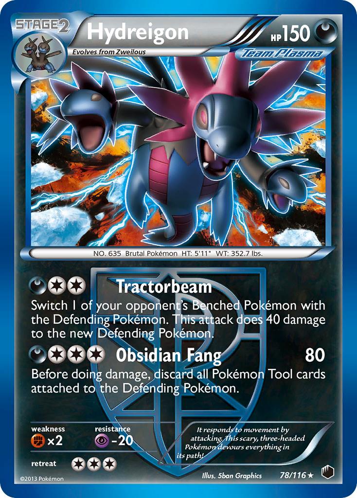 Hydreigon (78/116) [Black & White: Plasma Freeze] | Shuffle n Cut Hobbies & Games