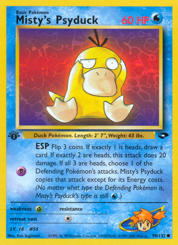 Misty's Psyduck (90/132) [Gym Challenge 1st Edition] | Shuffle n Cut Hobbies & Games