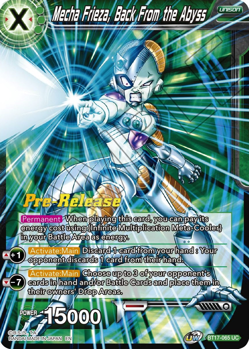 Mecha Frieza, Back From the Abyss (BT17-065) [Ultimate Squad Prerelease Promos] | Shuffle n Cut Hobbies & Games