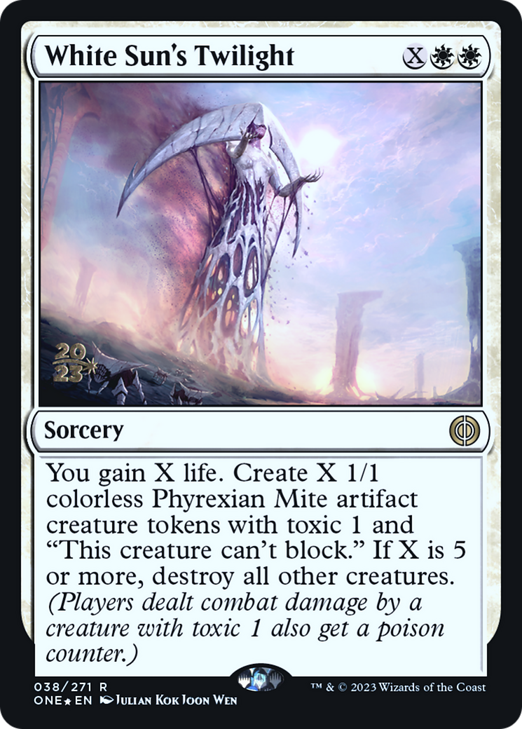 White Sun's Twilight [Phyrexia: All Will Be One Prerelease Promos] | Shuffle n Cut Hobbies & Games