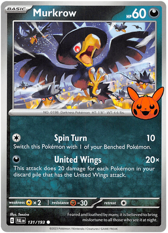 Murkrow (131/193) [Trick or Trade 2023] | Shuffle n Cut Hobbies & Games