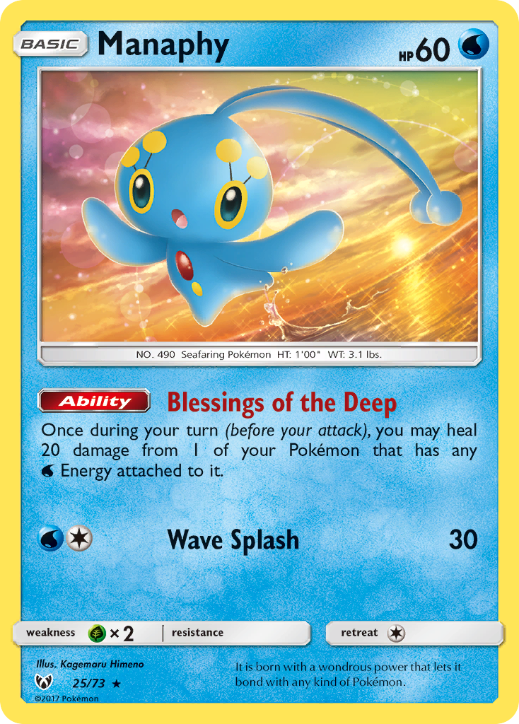 Manaphy (25/73) [Sun & Moon: Shining Legends] | Shuffle n Cut Hobbies & Games