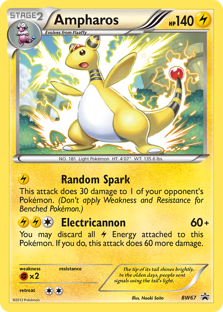 Ampharos (BW67) [Black & White: Black Star Promos] | Shuffle n Cut Hobbies & Games