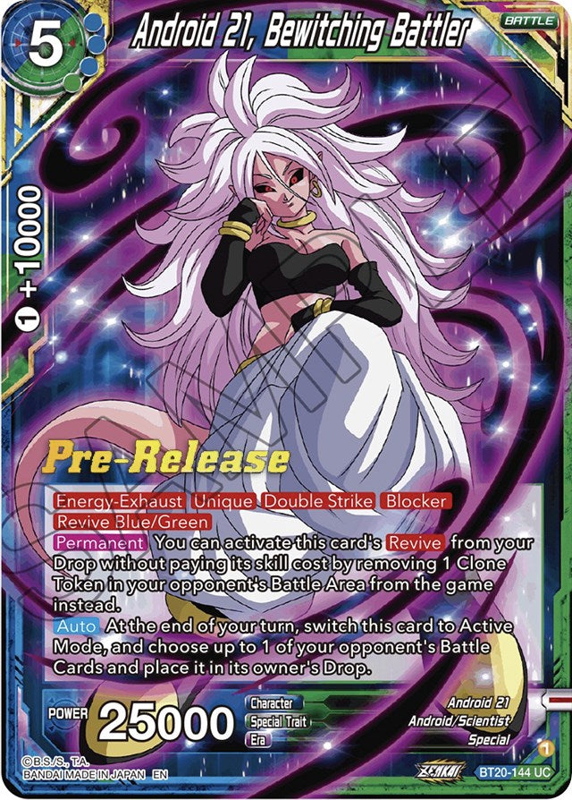 Android 21, Bewitching Battler (BT20-144) [Power Absorbed Prerelease Promos] | Shuffle n Cut Hobbies & Games