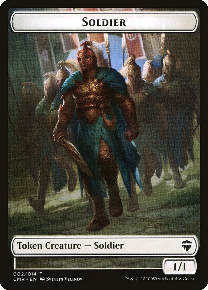 Soldier Token [Commander Legends Tokens] | Shuffle n Cut Hobbies & Games