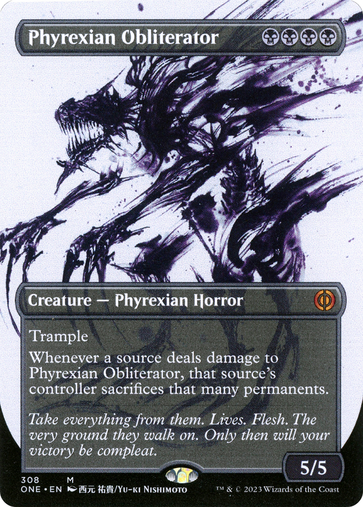 Phyrexian Obliterator (Borderless Ichor) [Phyrexia: All Will Be One] | Shuffle n Cut Hobbies & Games