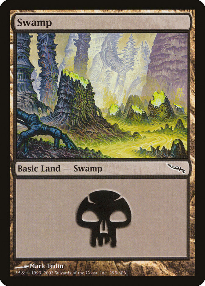 Swamp (295) [Mirrodin] | Shuffle n Cut Hobbies & Games