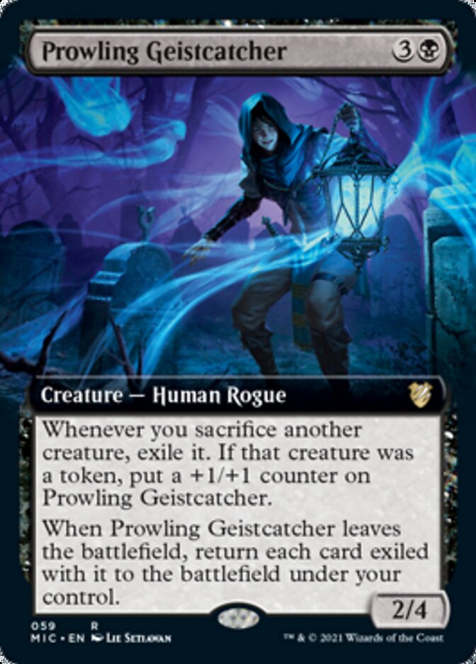 Prowling Geistcatcher (Extended Art) [Innistrad: Midnight Hunt Commander] | Shuffle n Cut Hobbies & Games