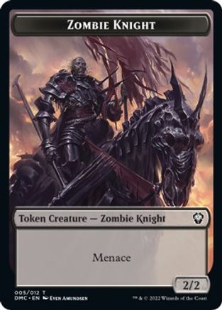 Zombie Knight // Griffin Double-Sided Token [Dominaria United Commander Tokens] | Shuffle n Cut Hobbies & Games