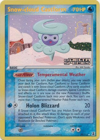 Snow-cloud Castform (29/113) (Stamped) [EX: Delta Species] | Shuffle n Cut Hobbies & Games