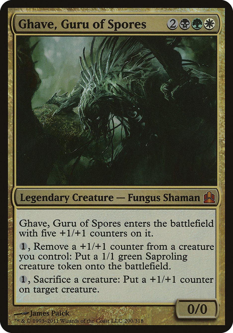 Ghave, Guru of Spores (Oversized) [Commander 2011 Oversized] | Shuffle n Cut Hobbies & Games