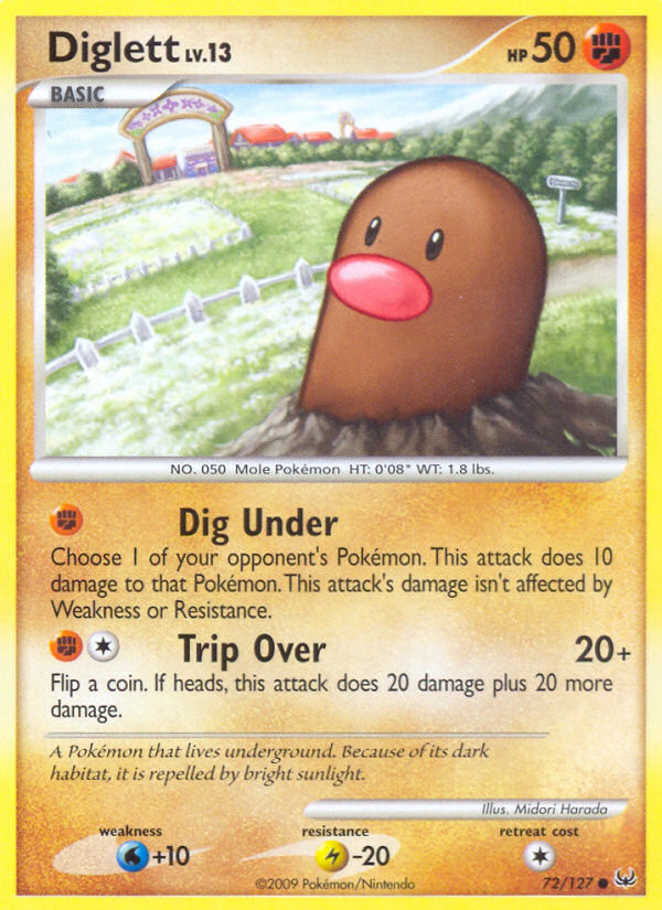 Diglett (72/127) [Platinum: Base Set] | Shuffle n Cut Hobbies & Games