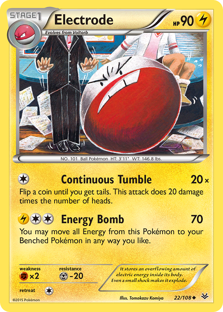 Electrode (22/108) [XY: Roaring Skies] | Shuffle n Cut Hobbies & Games