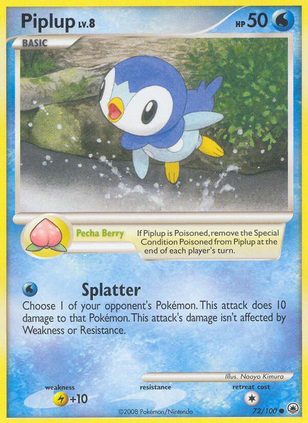 Piplup (72/100) [Diamond & Pearl: Majestic Dawn] | Shuffle n Cut Hobbies & Games