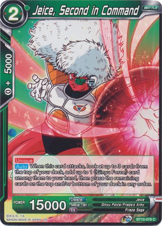 Jeice, Second in Command [BT10-079] | Shuffle n Cut Hobbies & Games