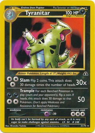 Tyranitar (31/75) [Neo Discovery Unlimited] | Shuffle n Cut Hobbies & Games