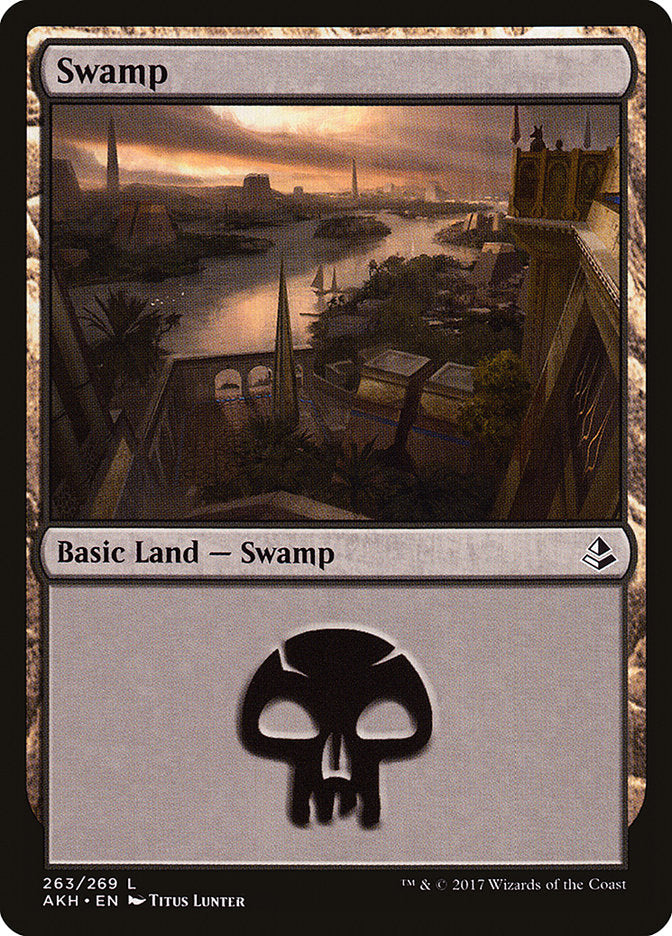 Swamp (263) [Amonkhet] | Shuffle n Cut Hobbies & Games