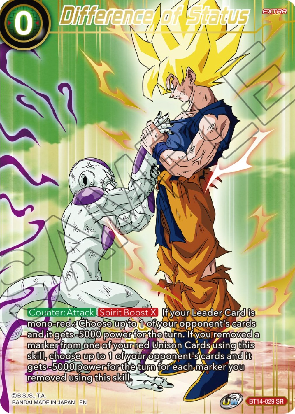 Difference of Status (BT14-029) [Theme Selection: History of Son Goku] | Shuffle n Cut Hobbies & Games