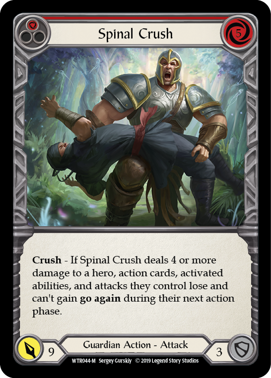 Spinal Crush [WTR044-M] Alpha Print Normal | Shuffle n Cut Hobbies & Games