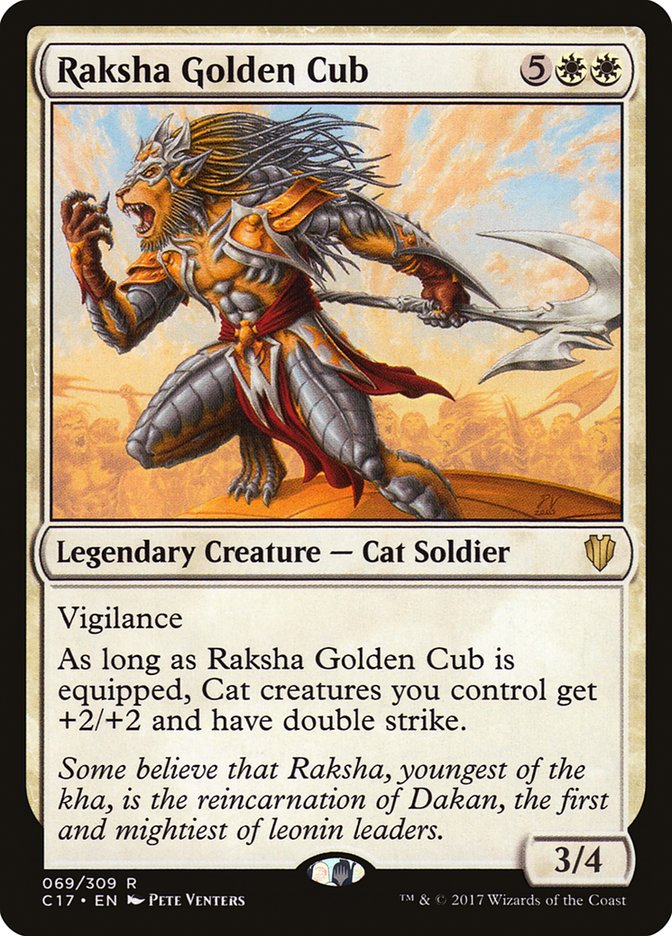 Raksha Golden Cub [Commander 2017] | Shuffle n Cut Hobbies & Games