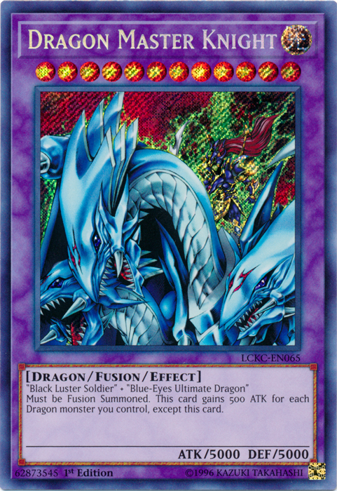 Dragon Master Knight [LCKC-EN065] Secret Rare | Shuffle n Cut Hobbies & Games