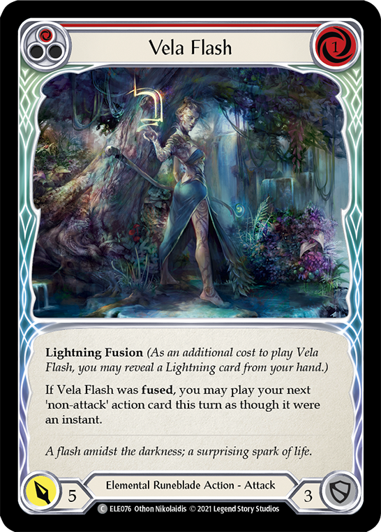 Vela Flash (Red) [ELE076] (Tales of Aria)  1st Edition Normal | Shuffle n Cut Hobbies & Games