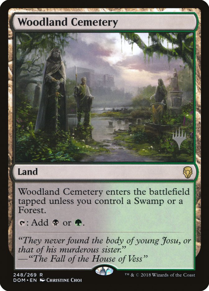 Woodland Cemetery (Promo Pack) [Dominaria Promos] | Shuffle n Cut Hobbies & Games